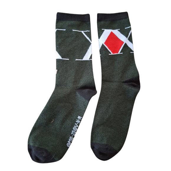 Japan Anime Hunter X Hunter  Symbol Size 6/5-11 (Fabric Sock Unisex) Green - Picture 4 of 4
